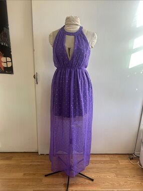 Anthropologie Halter Maxi Dress